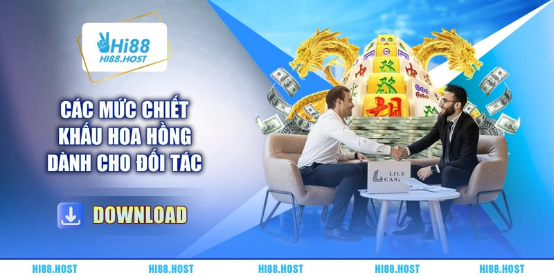 Các mức chiết khấu hoa hồng dành cho đối tác Các mức chiết khấu hoa hồng dành cho đối tác